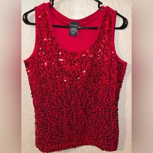 Covington Petite Medium silhouette Red Shirt